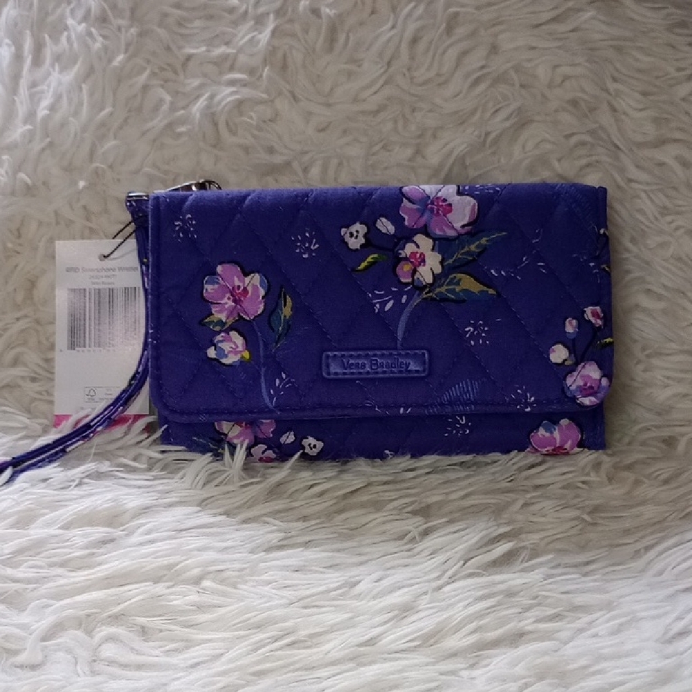 Vera Bradley Purple Floral Clutch